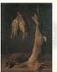 Nature Morte Aux Trophees De Chasse by Elias Vonck