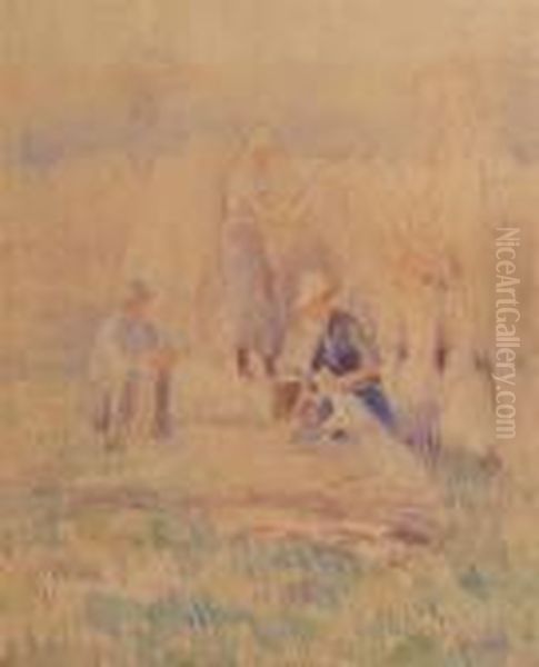 French Peasants In A Field - view 1