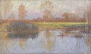 Autumn Glow by Robert William Vonnoh
