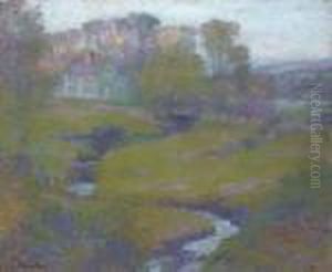 Lingering Rain, Moon And Eventide by Robert William Vonnoh