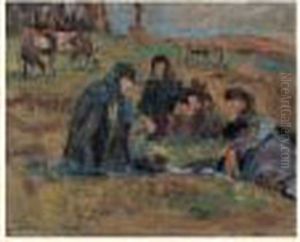 L'automne by Robert William Vonnoh