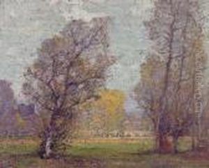 Clouds And Glow, Autumn, France by Robert William Vonnoh