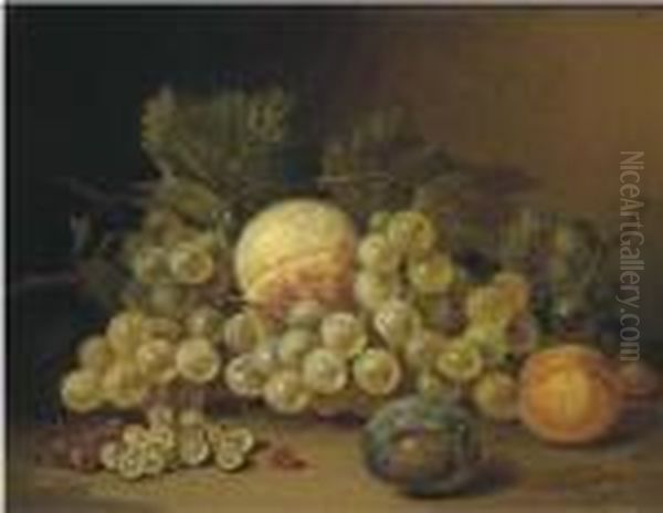 Still Life With Fruits On A Ledge - view 1