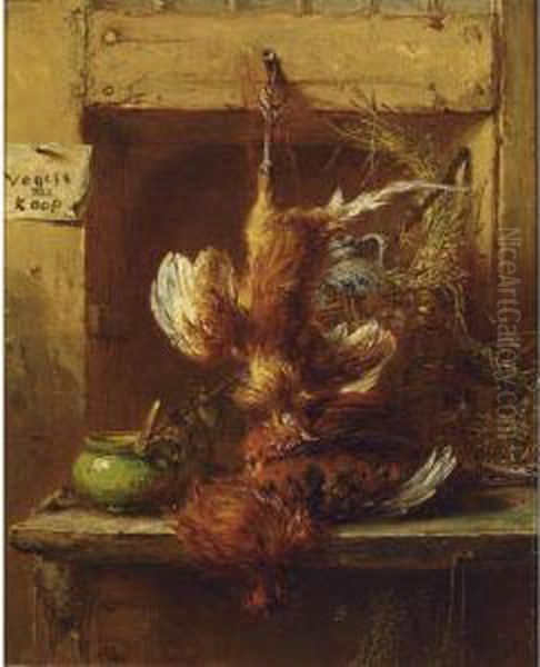 'vogels Te Koop', Still Life With Birds - view 1