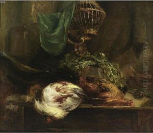 A Still Life With Dead Game by Maria Vos