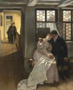 Junges Paar Am Fenster. by Karl Leopold Voss