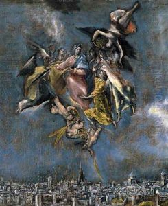 View and Plan of Toledo (detail 2) c. 1610 by El Greco (Domenikos Theotokopoulos)