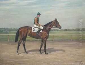 Suntica, With Jockey Up by Frank Brook Voss
