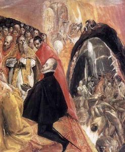 The Adoration of the Name of Jesus (detail 2) 1578-80 by El Greco (Domenikos Theotokopoulos)