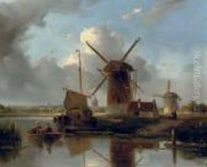 Windmills Near Delft