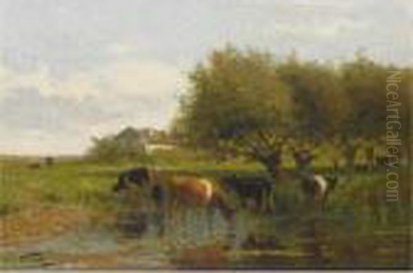 Cows In A Meadow - view 1