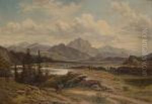 Extensive Landscape by Adalbert Waagen