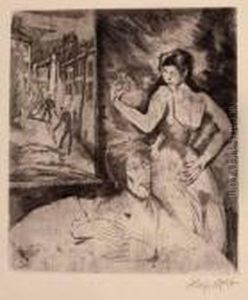Strasenszene by Aloys Ludwig Wach