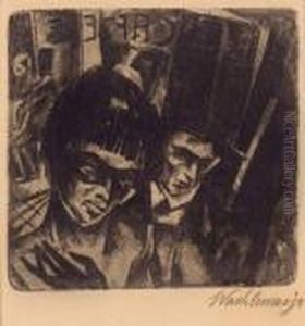 Seltene Radierung by Aloys Ludwig Wach