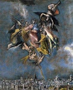 View and Plan of Toledo (detail) 3 by El Greco (Domenikos Theotokopoulos)