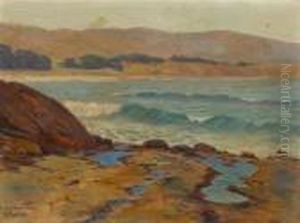 Tide Pools On The Shore by Elmer Wachtel