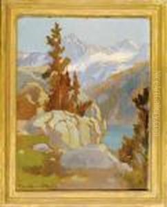 Pine Tree In A Sierra Landscape by Marion Kavanaugh Wachtel