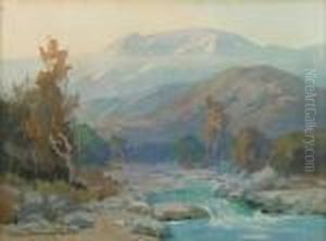 Misty Stream by Marion Kavanaugh Wachtel