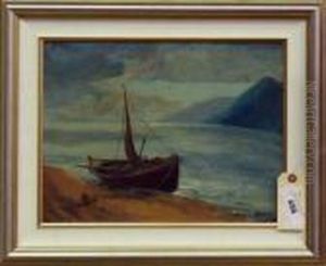 Beached Boat by Marion Kavanaugh Wachtel