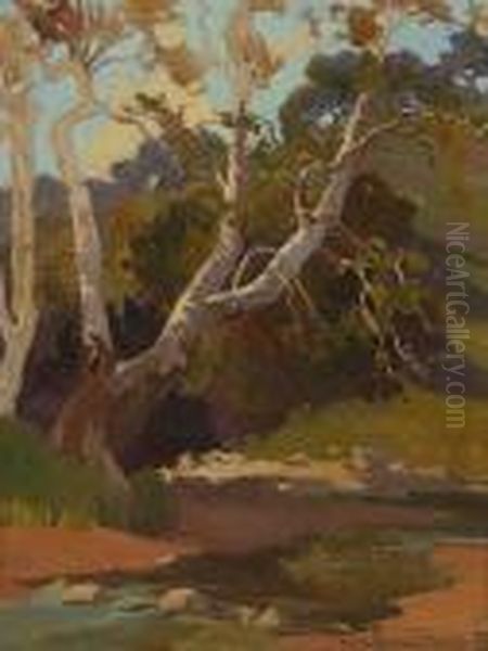 Sycamores By A Stream (no. 40) - view 1