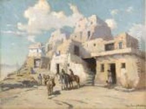 Pueblo At Walpi by Marion Kavanaugh Wachtel