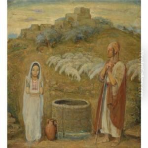 Rachel And Jacob At The Well by Wilhelm Wachtel