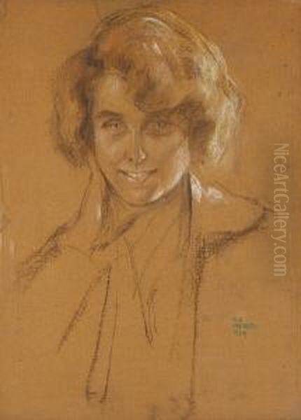 On The Shore Of The Worther See, Portschach, Austria; A Portrait Of A Girl (2) - view 1