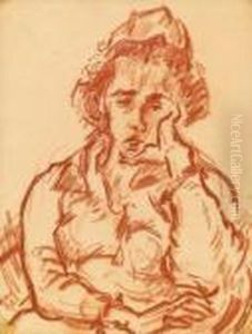 Sinnende Frau by Rudolf Wacker