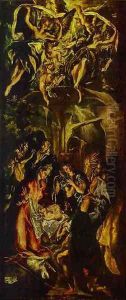 The Adoration Of The Shepherds 1590s by El Greco (Domenikos Theotokopoulos)