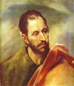Study Of A Head 1595-1600 by El Greco (Domenikos Theotokopoulos)