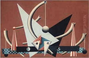 Design For Mural Painting For A 
Bar In A Seaside Pavilion, Based On Four Colours Stipulated By The 
Architect