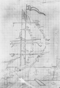 Sketch For 'dressed Overall'