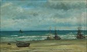 Boats By The Shore by Torsten Waenerberg