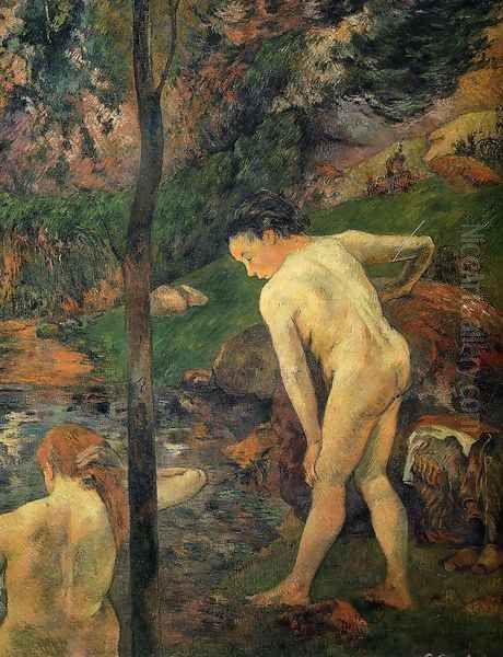 Two Girls Bathing - view 1