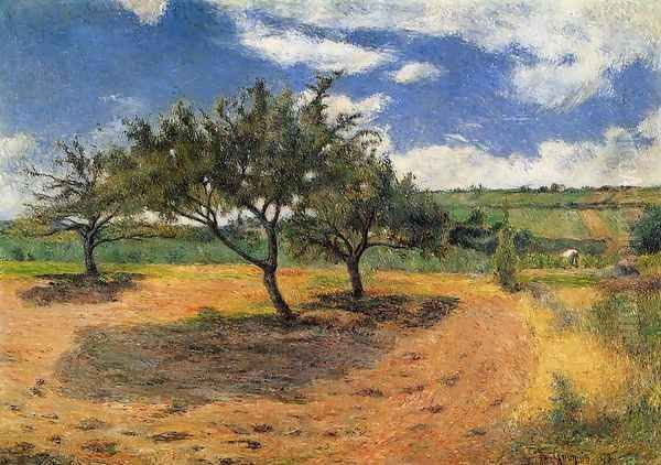 Apple Trees At L Hermitage - view 1