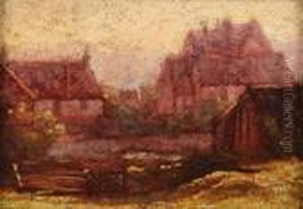 Town In Early Evening Light - view 1