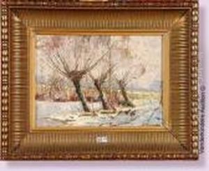 Paysage Hivernal Aux Canards by Victor Wagemaekers