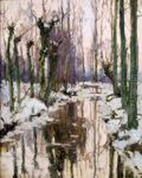 Ruisseau Dans Un Paysage D'hiver - view 1