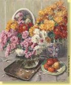 Composition Aux Fleurs Et Aux Fruits by Victor Wagemaekers