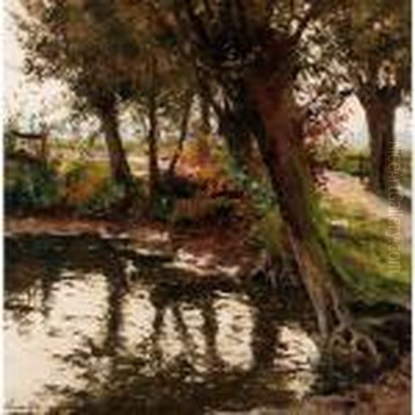 An Autumn River Scene - view 1
