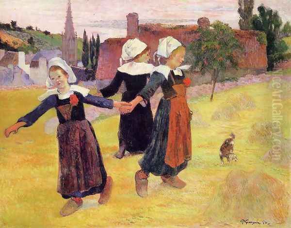 Breton Girls Dancing Aka Dancing A Round In The Haystacks - view 1