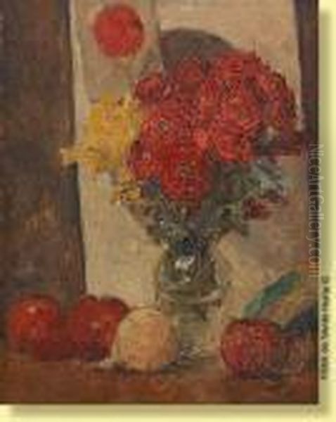 Vase Fleuri De Roses - view 1