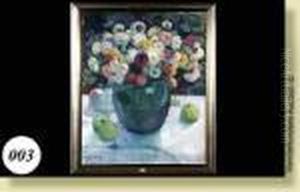 Nature Morte Aux Fleurs Et Aux Fruits by Maurice Wagemans