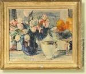 Nature Morte Aux Tulipes by Maurice Wagemans