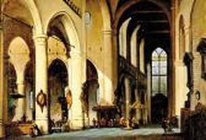 Cathedral Interior by Pieter Johannes Al. Wagemans