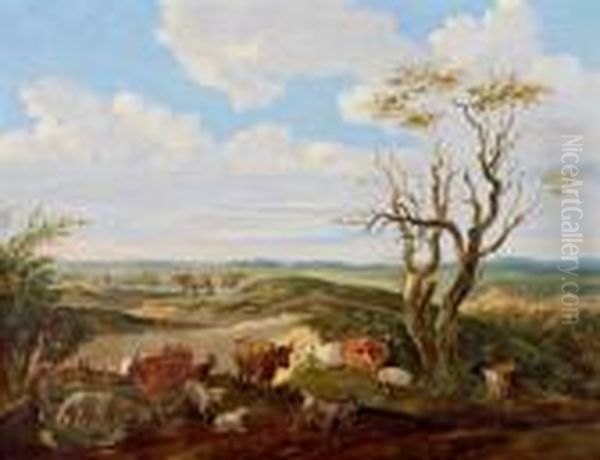 Wagenbauer Hatte Sich In Seinen
Gemalden Auf Die Darstellung Vonweidendem Vieh In Der Landschaft
Oberbayerns Spezialisiert - view 1
