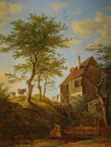 Pastoralt Landskap by Max Joseph Wagenbauer