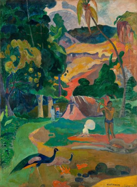 Matamoe Aka Landscape With Peacocks - view 1