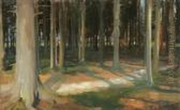 Lochhamer Forest Near Munich--1889 - view 1