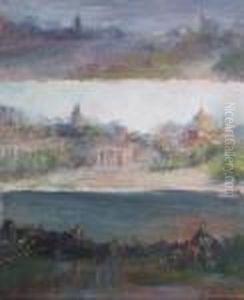 Panoramic Views Of Philadelphia (triptych)